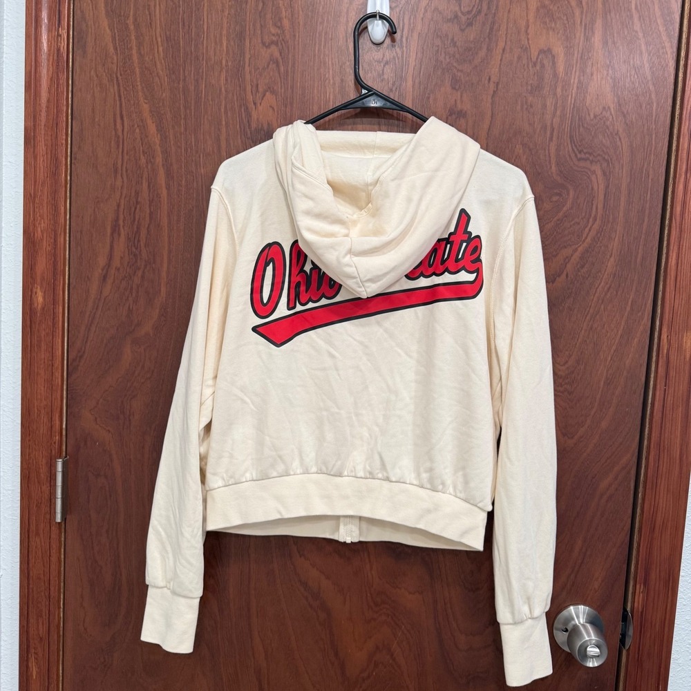 Nike Ohio State Buckeyes NCAA Cropped Full Zip Hoodie Jacket‎ - Small - Picture 4 of 8
